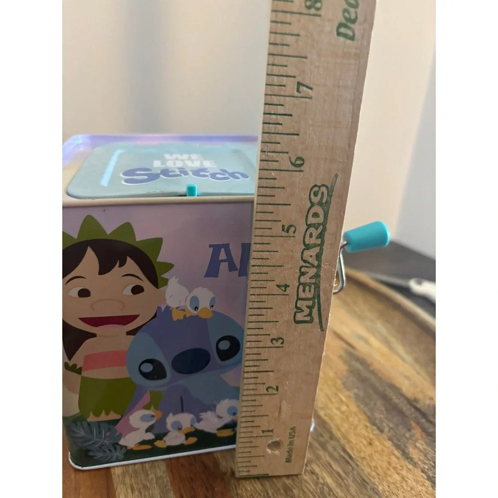 Disney Baby Lilo & Stitch Jack-in-the-Box Musical Toy Kids Preferred 2023 Tin